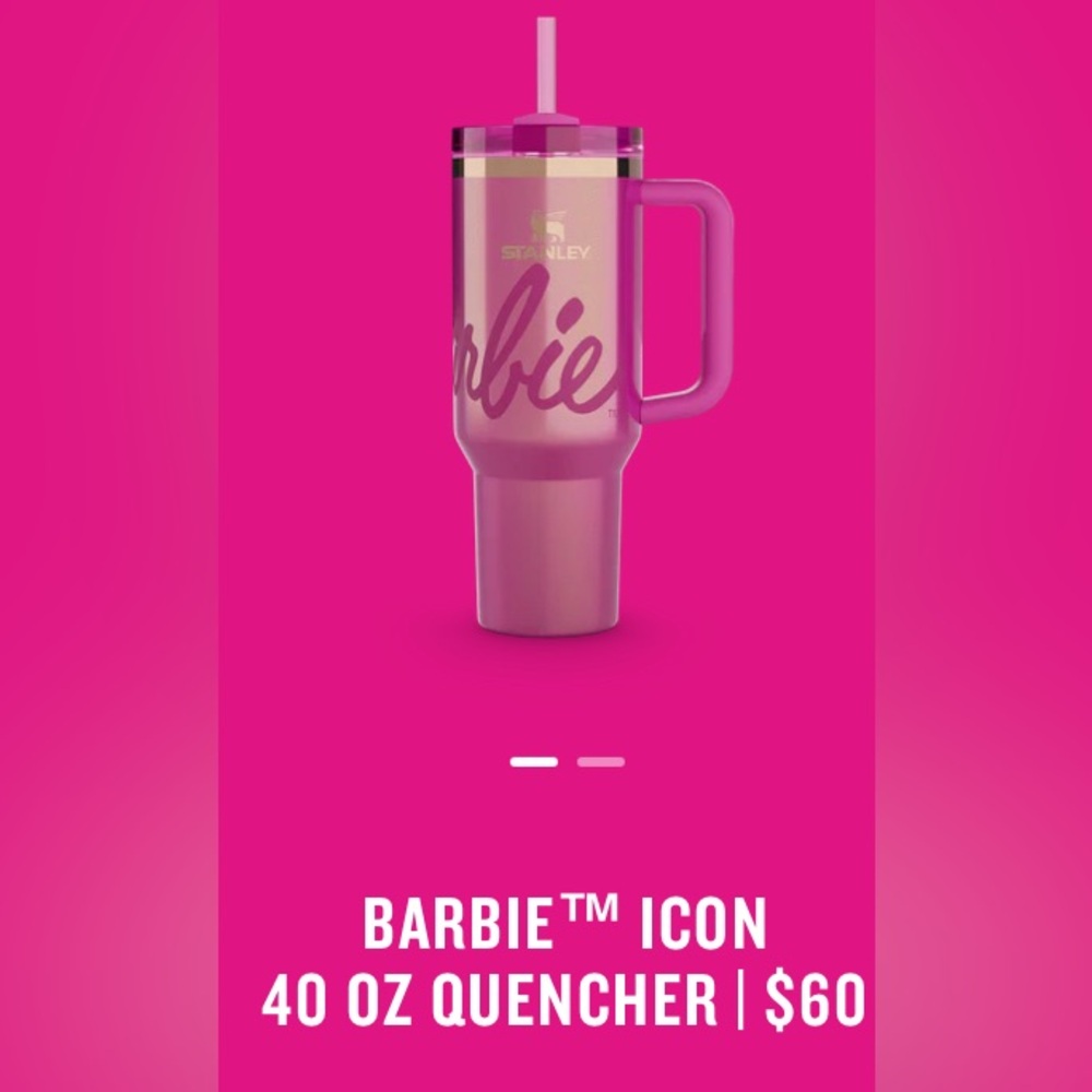 barbie stanley quencher H2.O tumbler 40oz 1.18 L - Picture 2 of 9